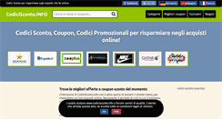Desktop Screenshot of codicisconto.info